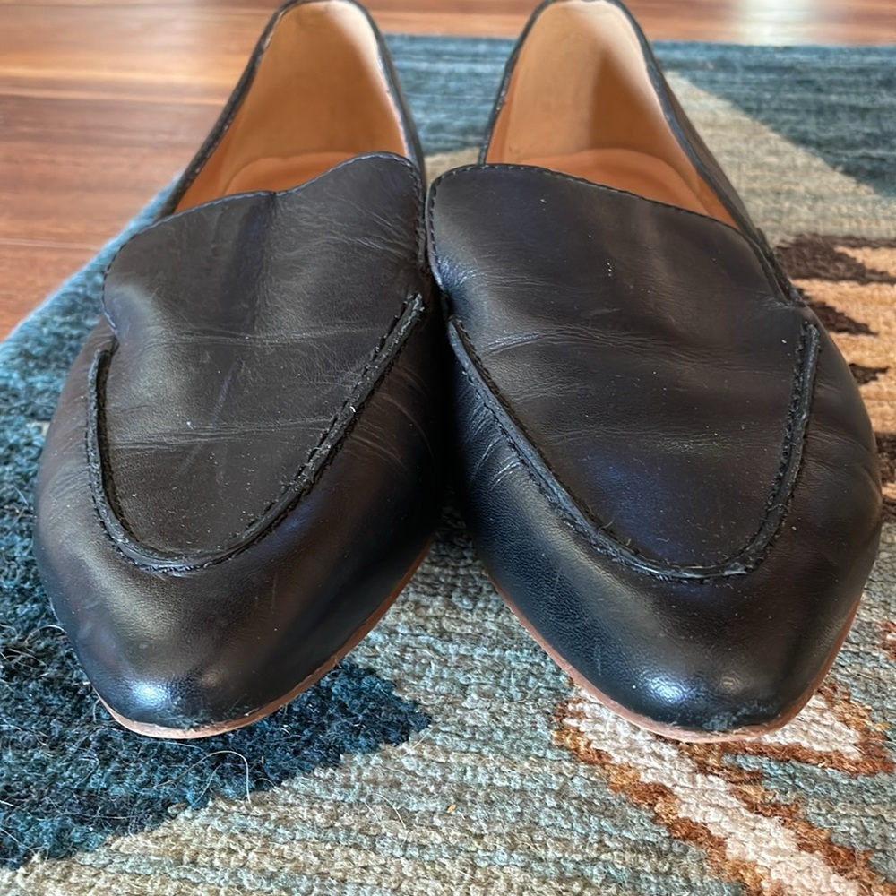 Madewell Leather Pointed Toe Loafers - Picture 3 of 6